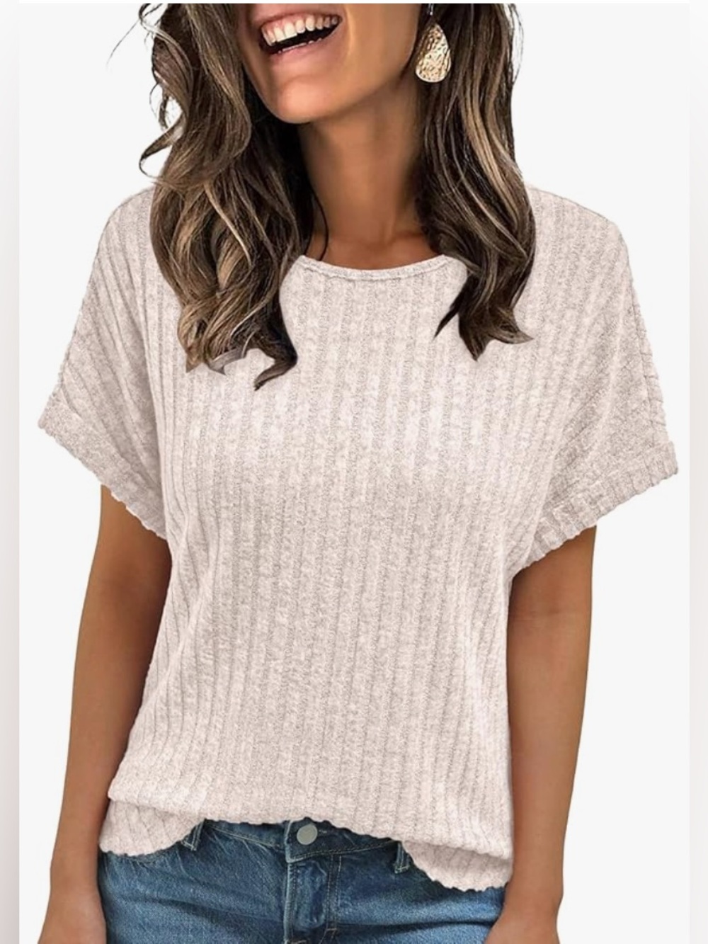AUTOMET Women's Short Sleeve Fall Shirt/Lightweight Sweater | NWT, Med.